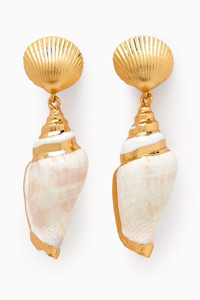 

Reef Treasure Shell Drop Earrings, Multicolour