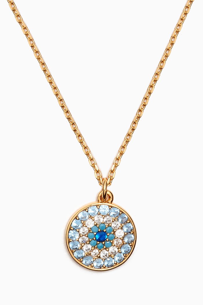 

Evil Eye Mini Pendant Necklace, Blue