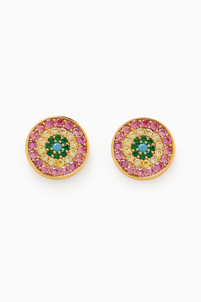 

Evil Eye Mini Stud Earrings, Multicolour