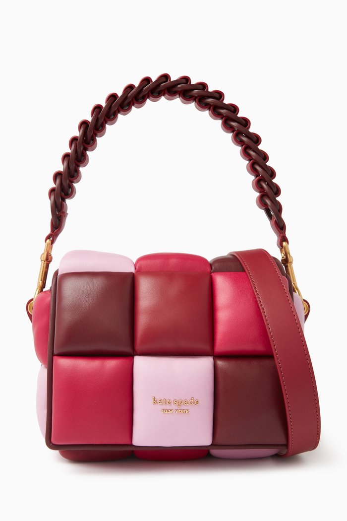 

Boxxy Crossbody Bag in Leather, Red