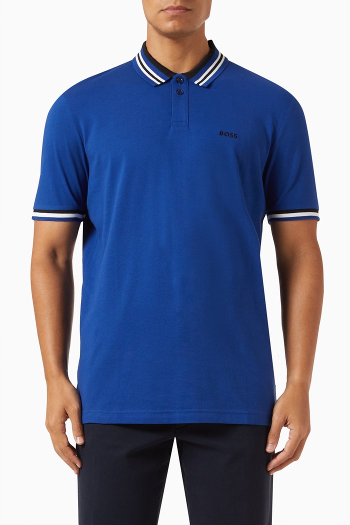 Paddy 2 Polo Shirt in Cotton-piqué, Blue
