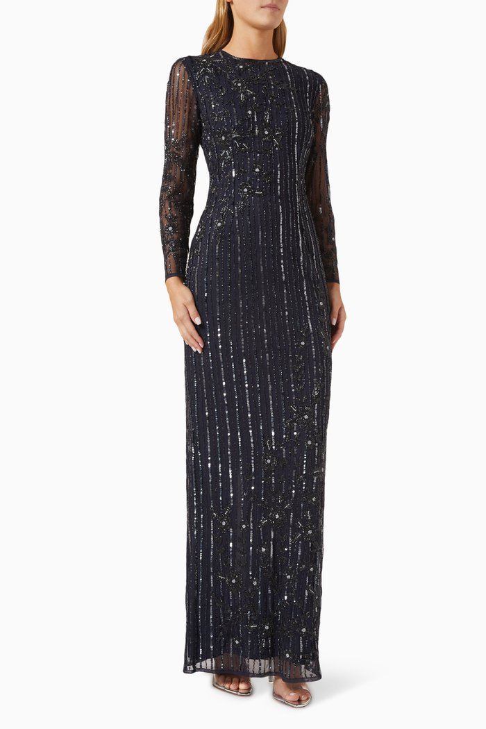 

Embellished Gown, Blue