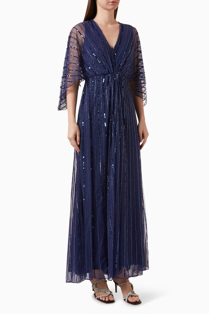 

Beaded Gown, Blue