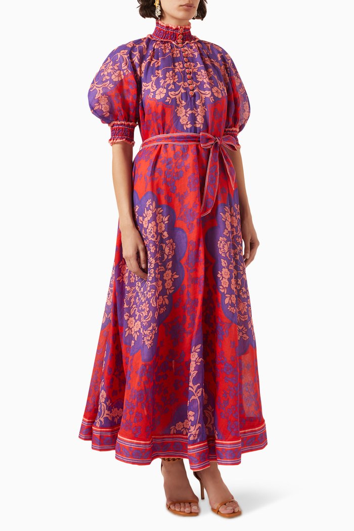

Raie Swing Maxi Dress, Red