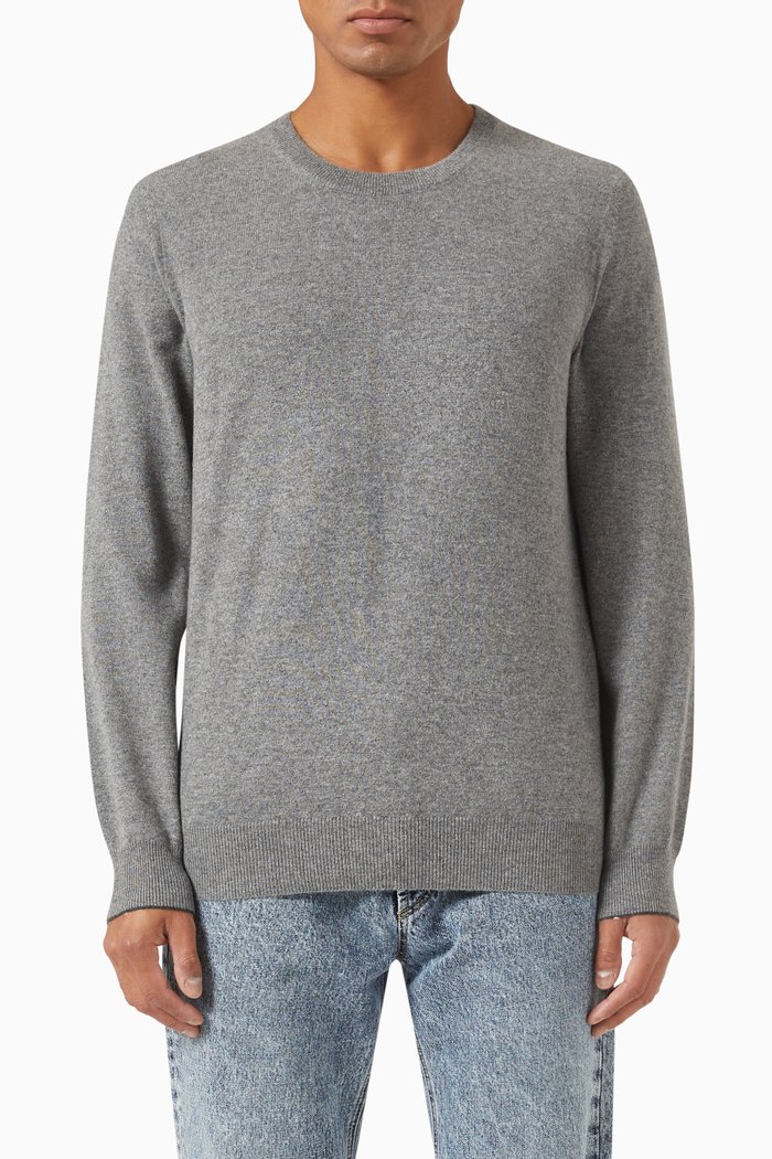 

Crewneck Sweater in Cashmere, Grey
