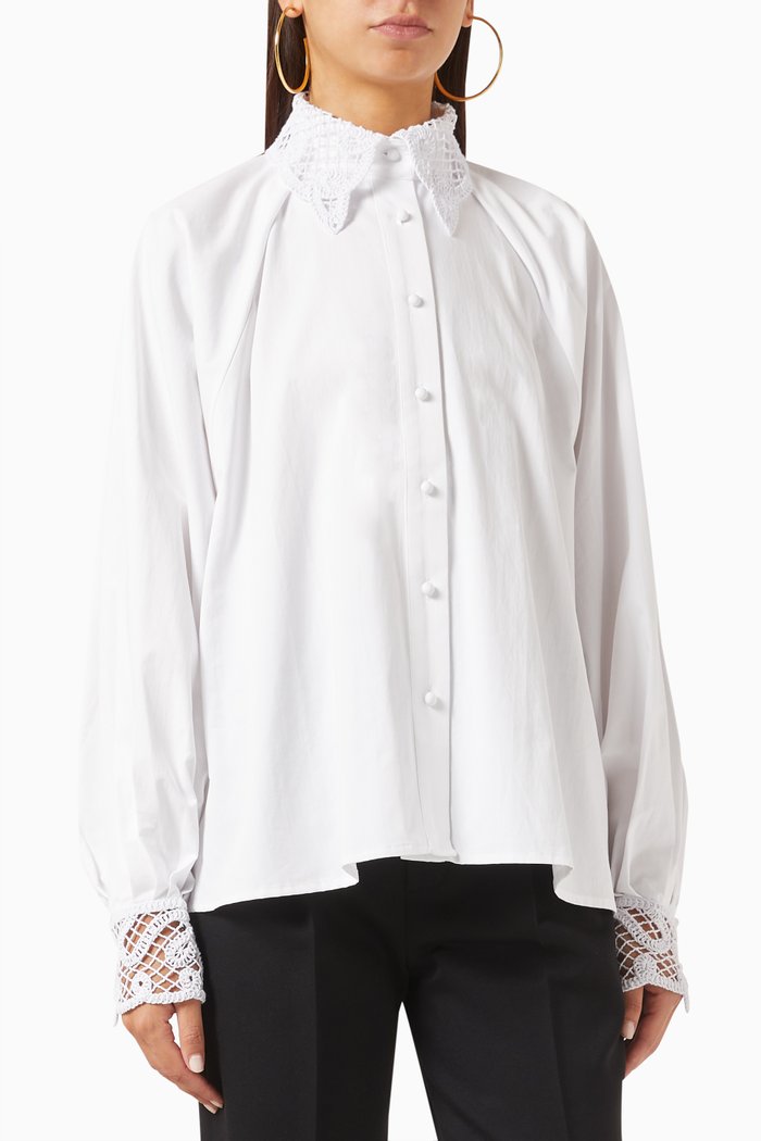 

Remi Oversized-fit Shirt in Cotton, White