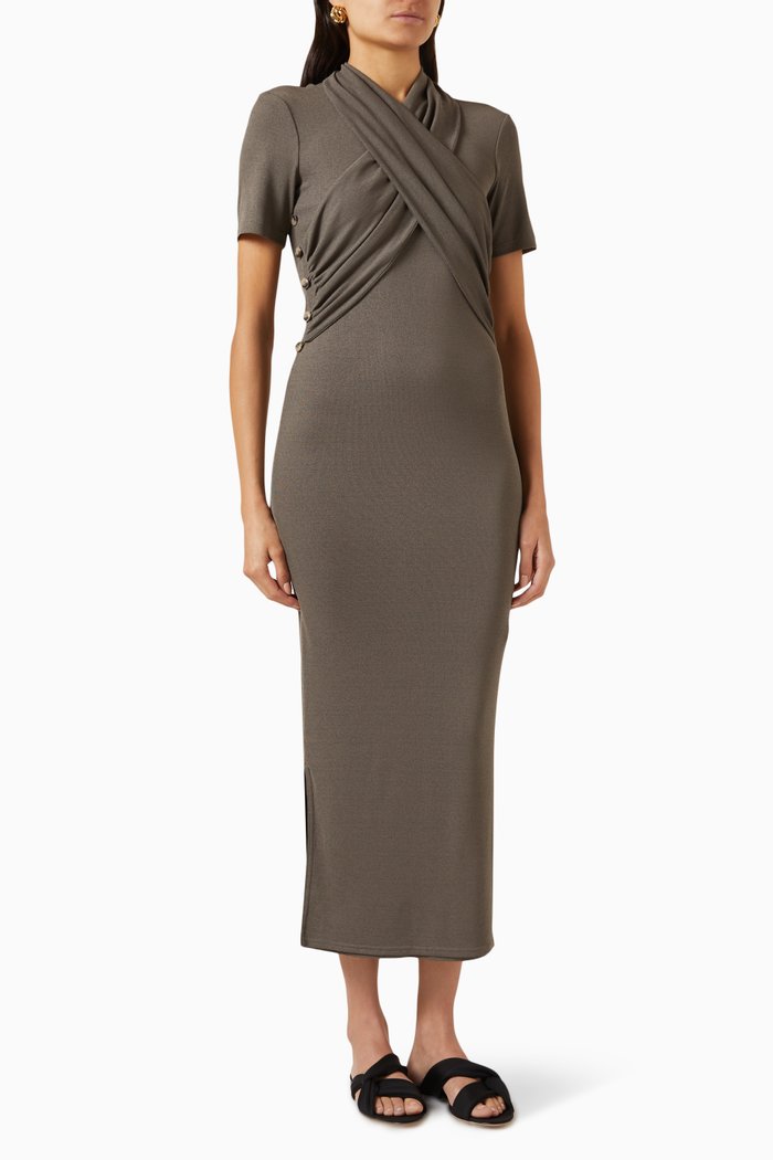 

Jannet Twist Dress, Grey