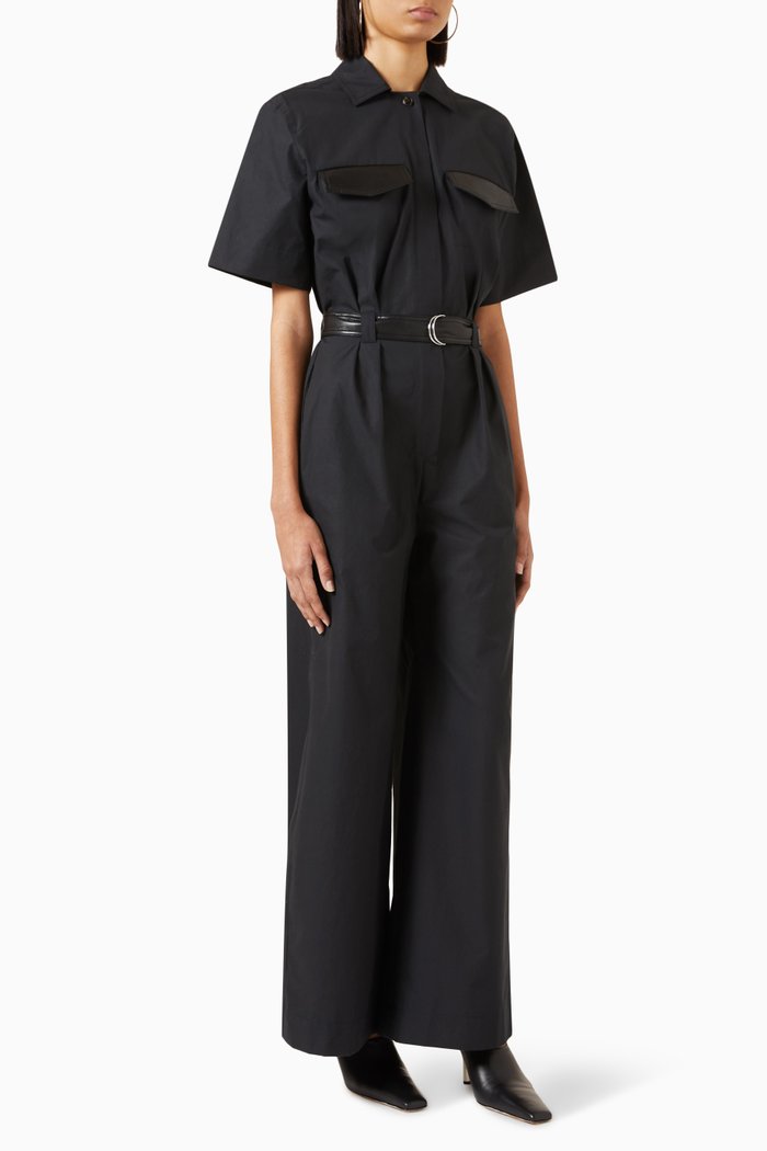 

Fabienne Jumpsuit in Cotton, Black