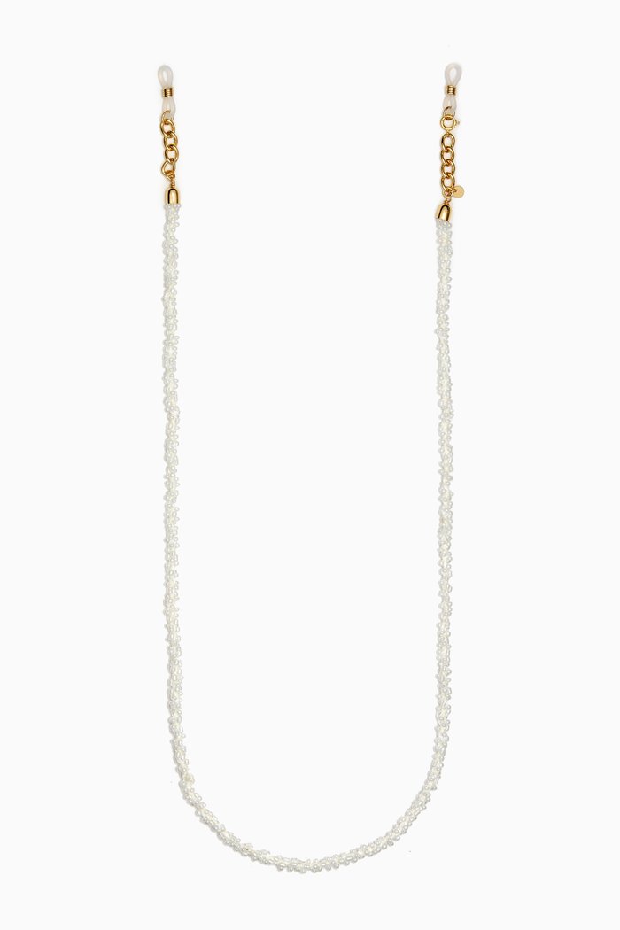 

The Blair Eyeglasses Chain, White