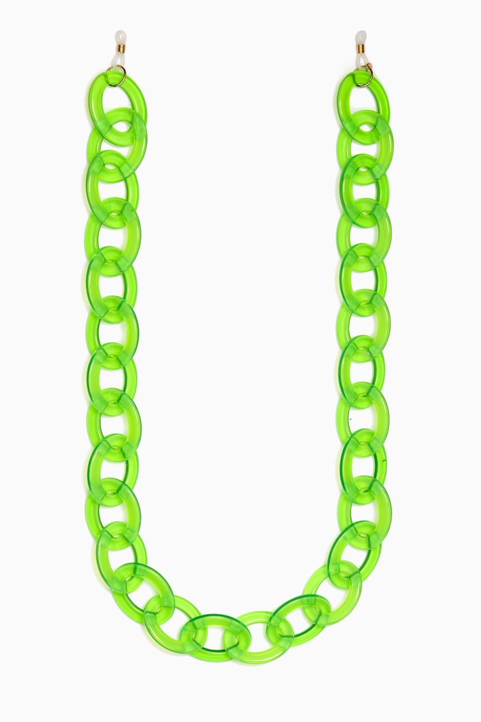 

Sheila Eyeglasses Chain in Acetate, Green