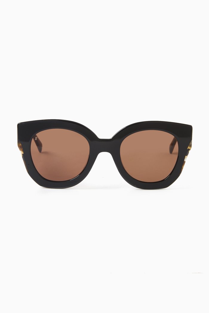 

The Swirl 2 Sunglasses in Acetate, Black