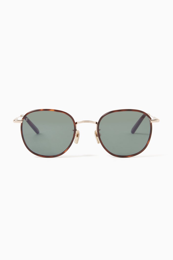 

The Saddle Sunglasses in Metal, Brown