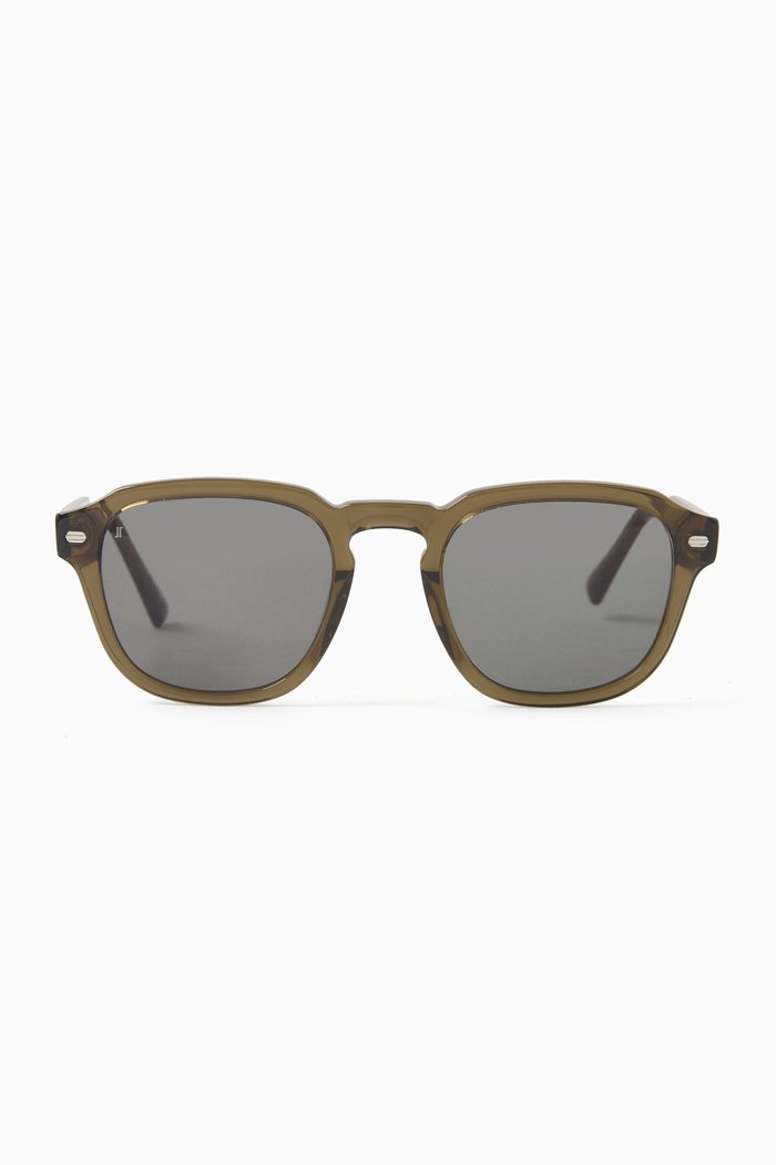 

The Headlight Sunglasses in Acetate, Green
