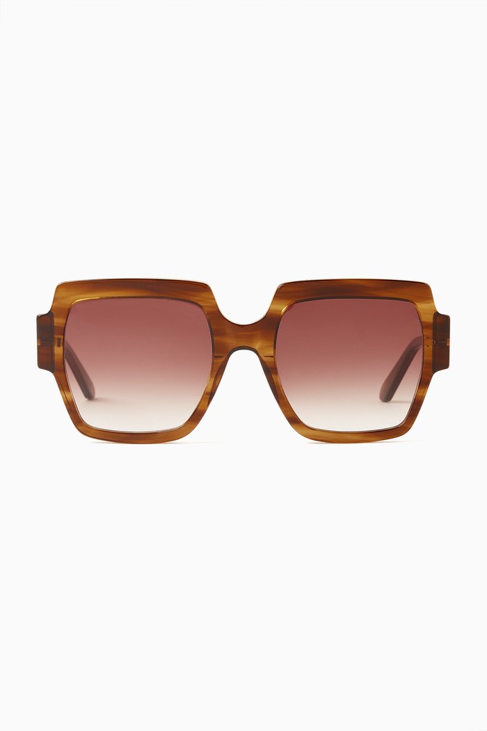 

The Isla Square Sunglasses in Acetate, Brown