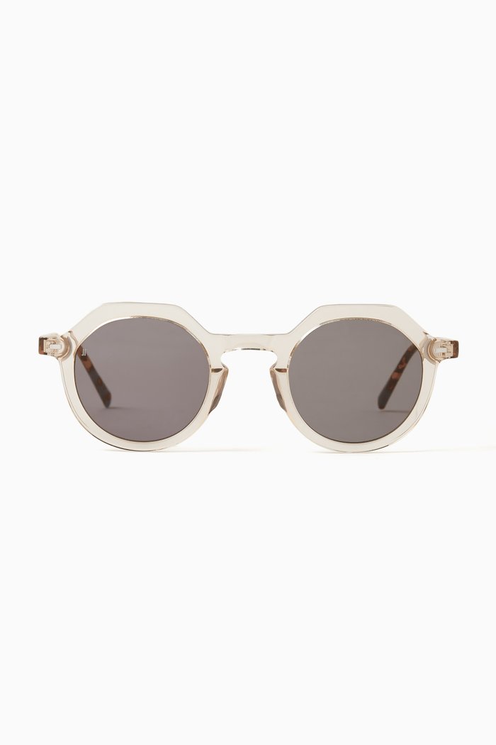

The Hometown Oval Sunglasses in Acetate, Colourless