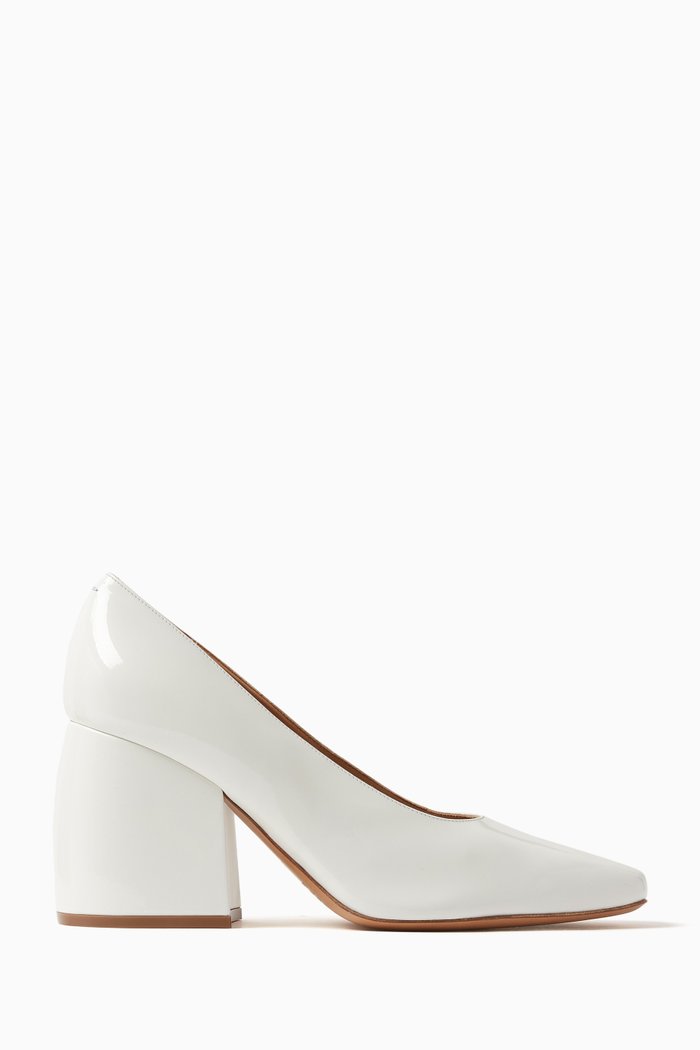 

Pumps in Patent Leather, White