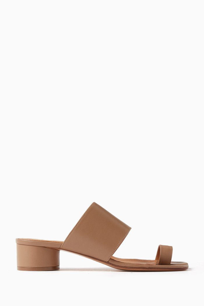 

Tabi Low Mules in Smooth Leather, Neutral