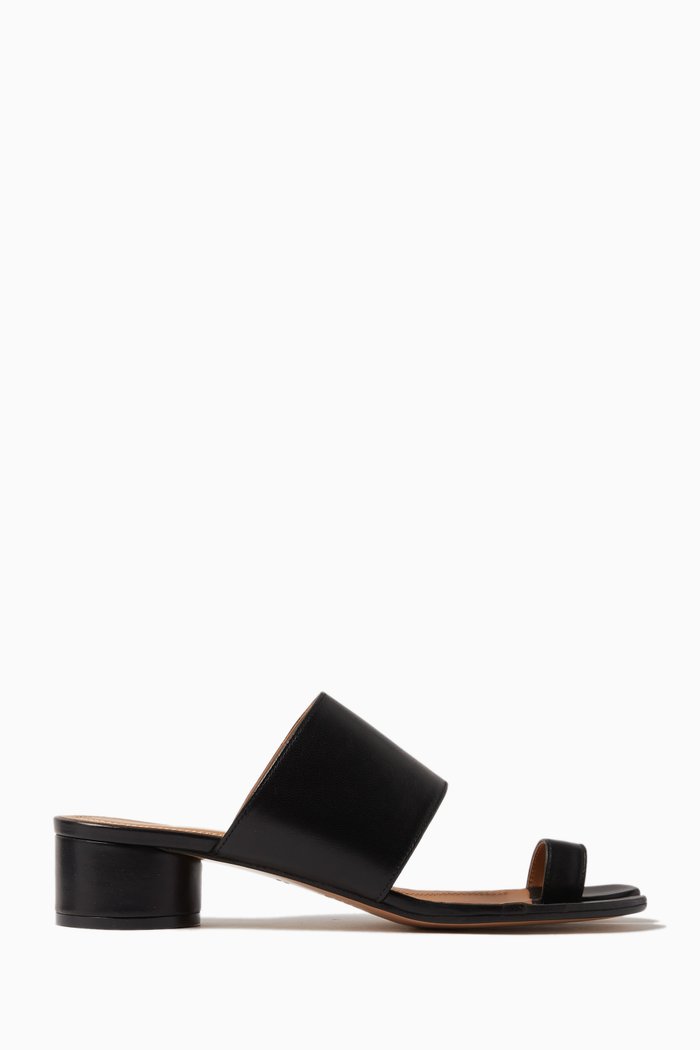 

Hannah Mules in Leather, Black