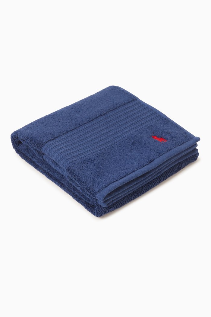 

Player Hand Towel in Terry Cotton, Blue