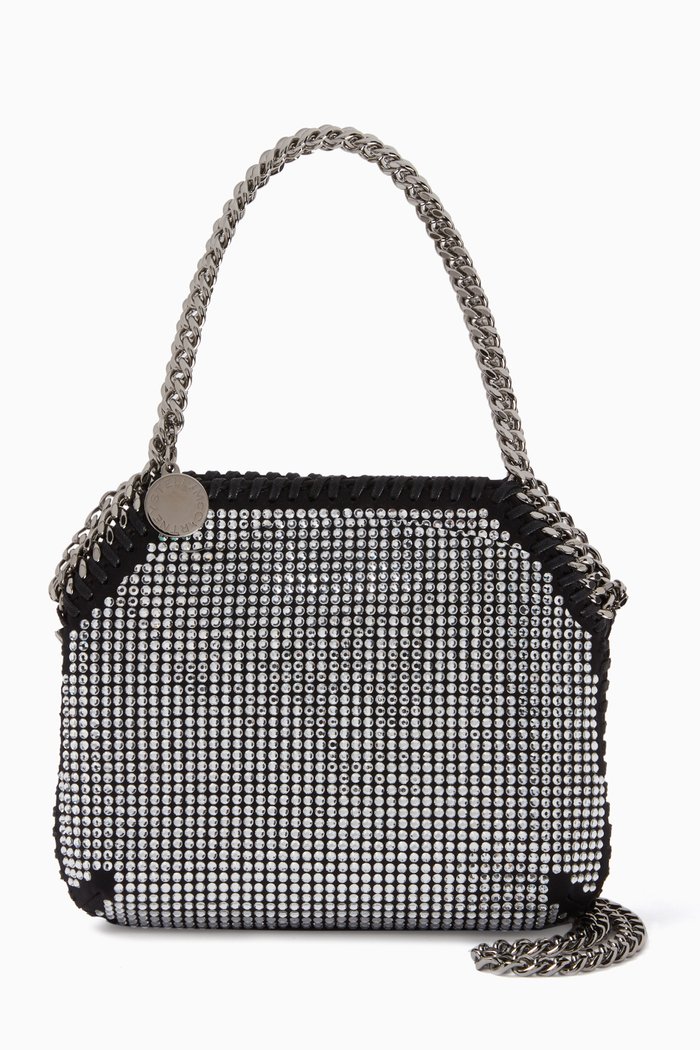 

Mini Falabella Shoulder Bag in Crystal Strass, Black