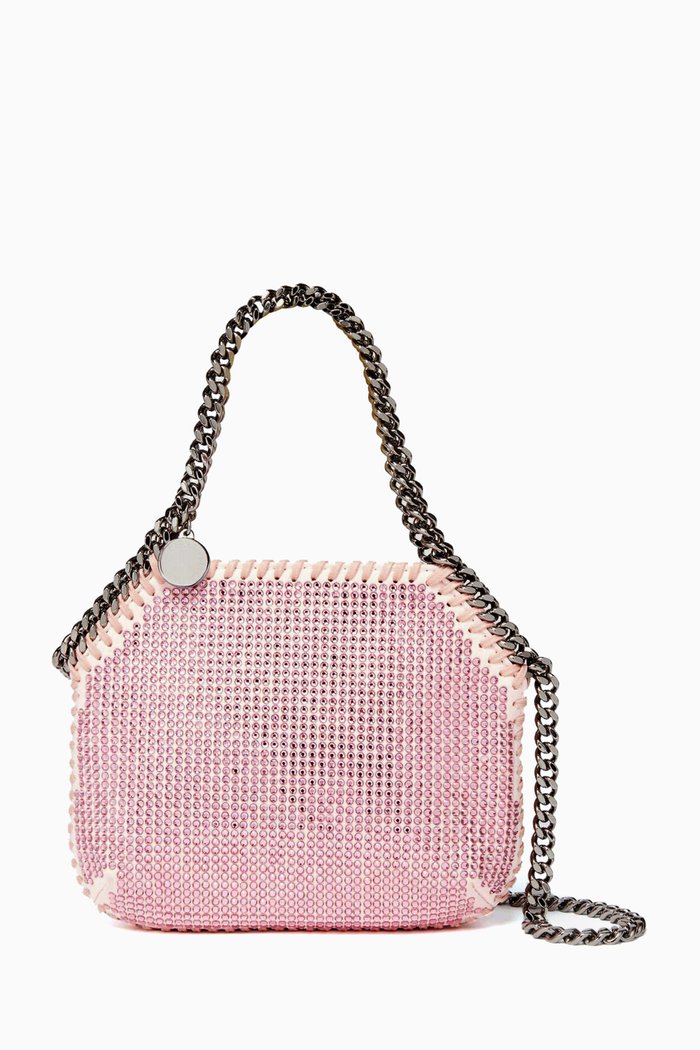 

Mini Falabella Shoulder Bag in Crystal Strass, Pink