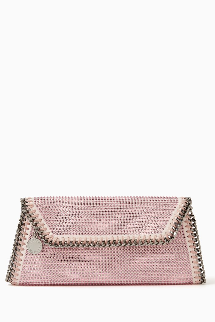 

Falabella Clutch in Crystal Strass, Pink