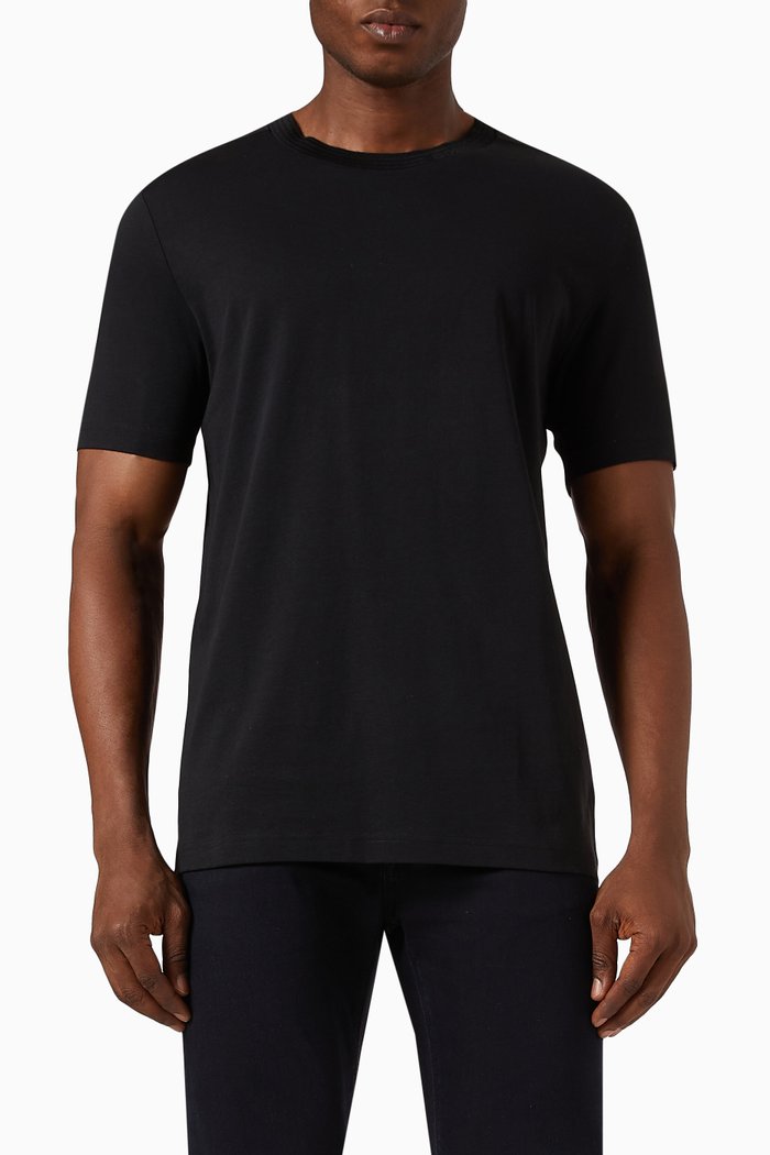 

Logo T-shirt in Cotton Jersey, Black
