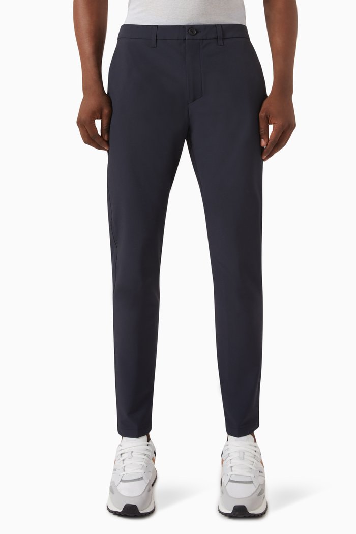 

Slim-fit Chinos in Water-repellant Stretch Fabric, Blue