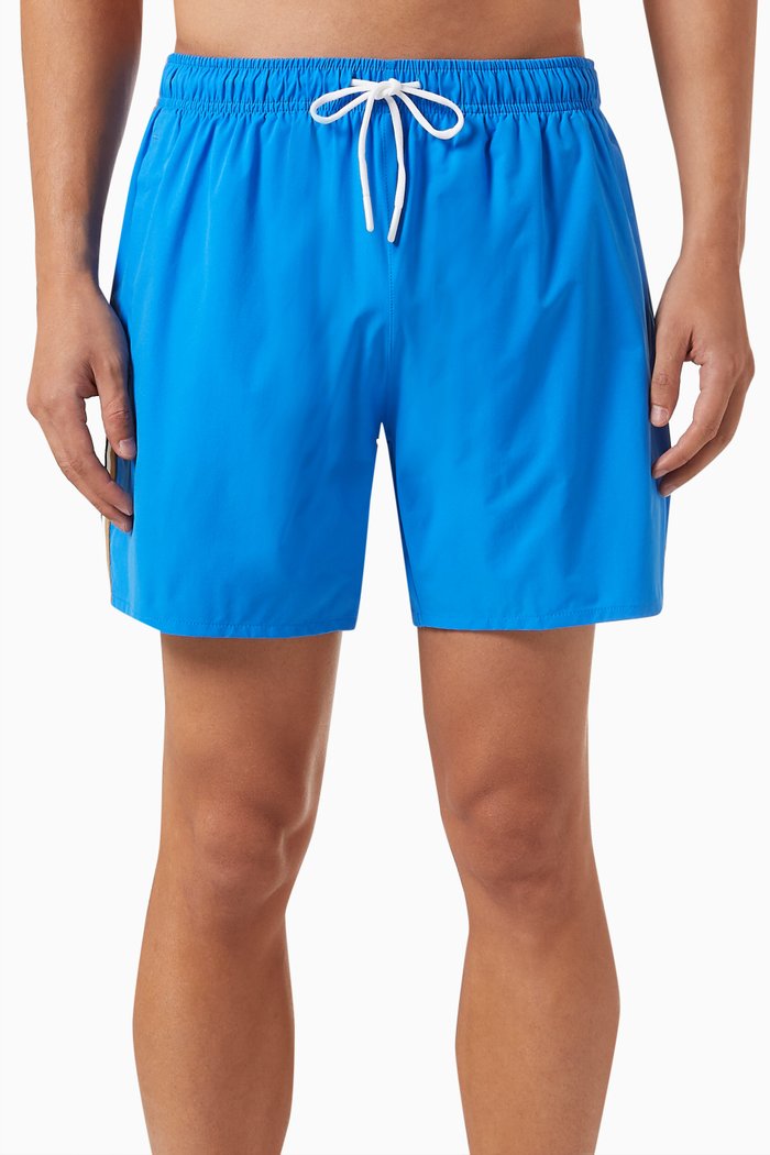 

Logo Swim Shorts in Recycled Fabric, Blue