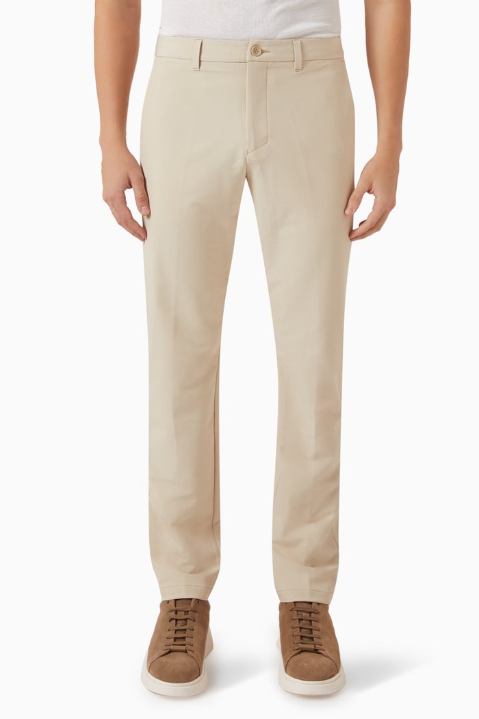 

Slim-fit Chinos in Water-repellant Stretch Fabric, Neutral