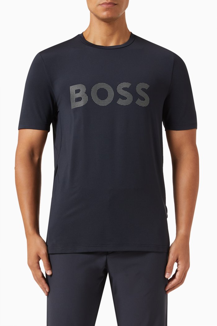 

Slim-fit T-shirt in Jersey, Blue
