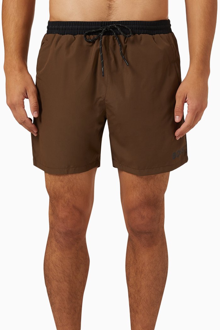 

Starfish Swim Shorts in Nylon, Green