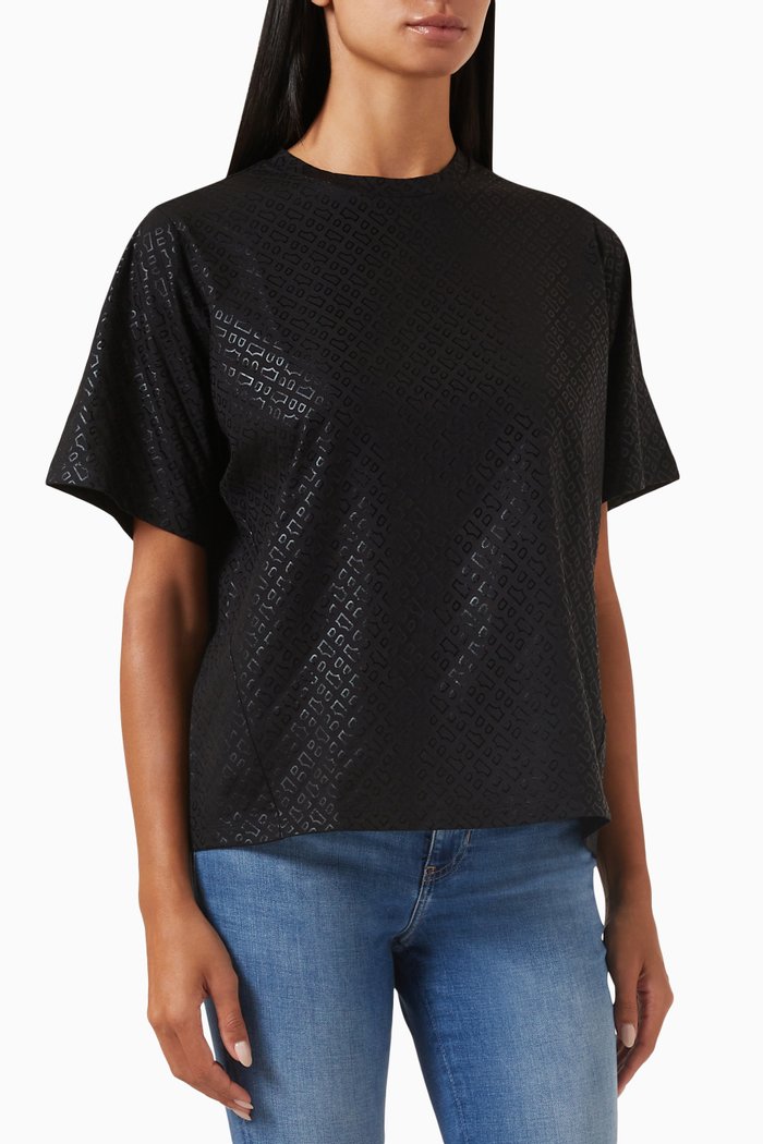 

Ekri Monogram T-shirt in Cotton-jersey, Black