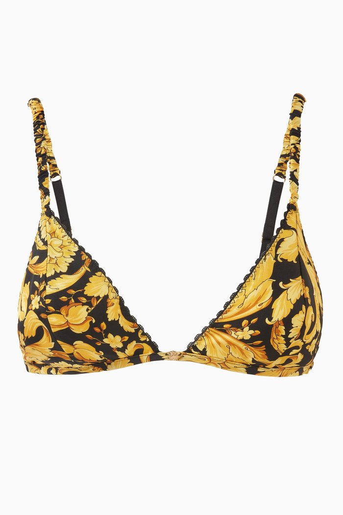 

Barocco-print Bra in Silk-twill, Multicolour