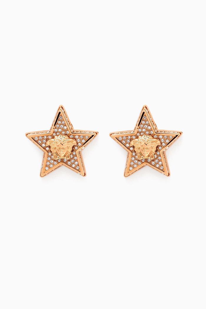 

Medusa Star Stud Earrings in Metal, Gold