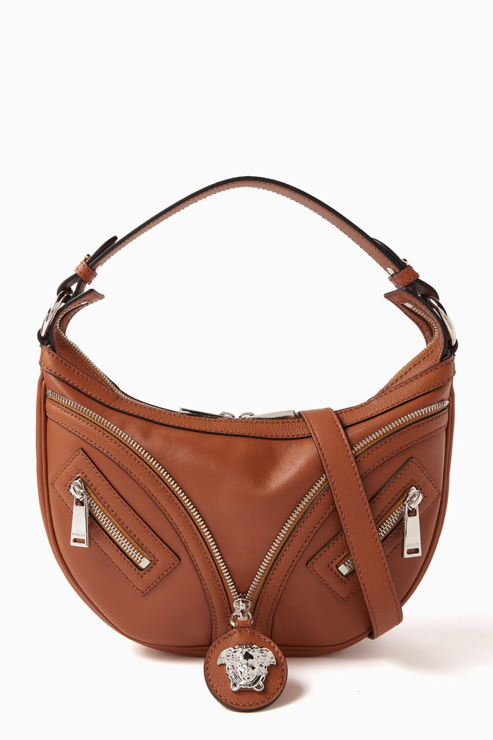 

SmallRepeat Hobo Bag in Leather, Multicolour