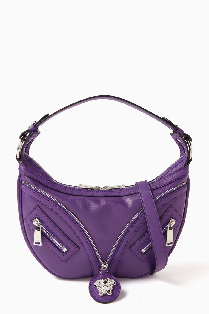 

Small Repeat Hobo Bag in Leather, Multicolour