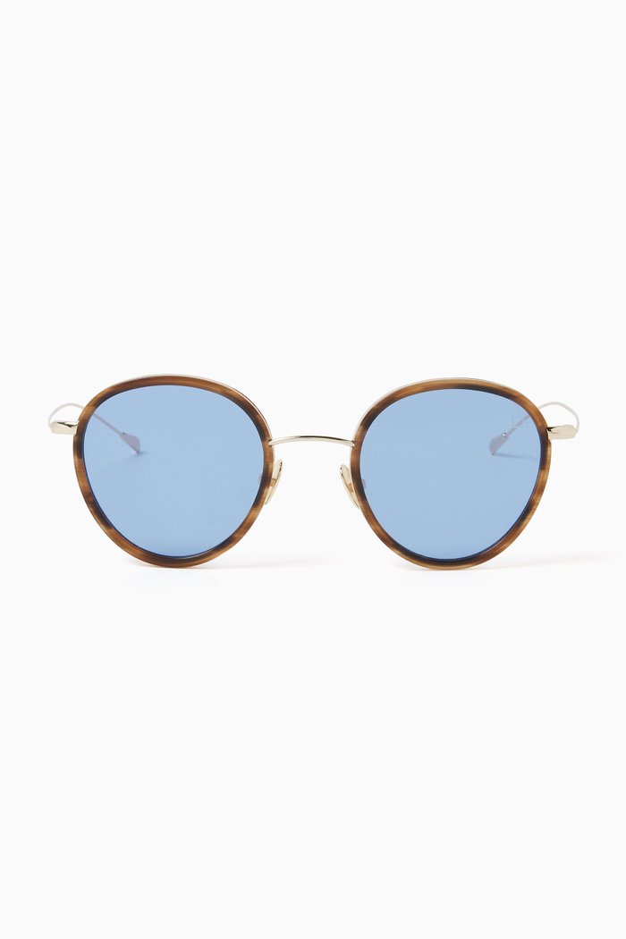 

Morgan Sunglasses in Acetate & Metal, Blue