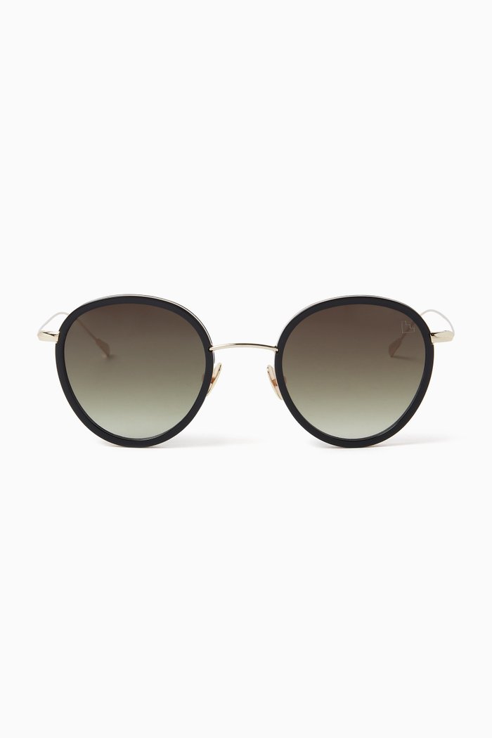 

Morgan Flat Sunglasses in Acetate & Metal, Multicolour