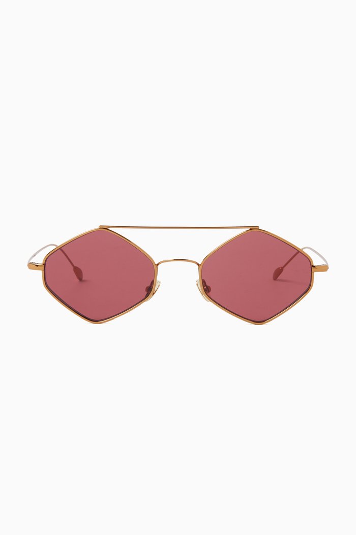 

Rigaut Sunglasses in Metal, Pink