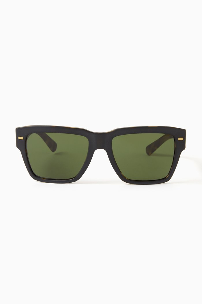 

Square Sunglasses in Metal, Black
