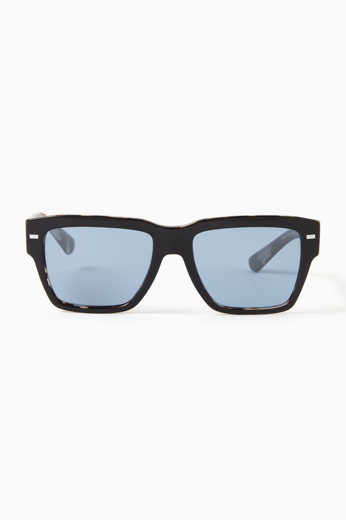 

Square Sunglasses in Acetate, Black