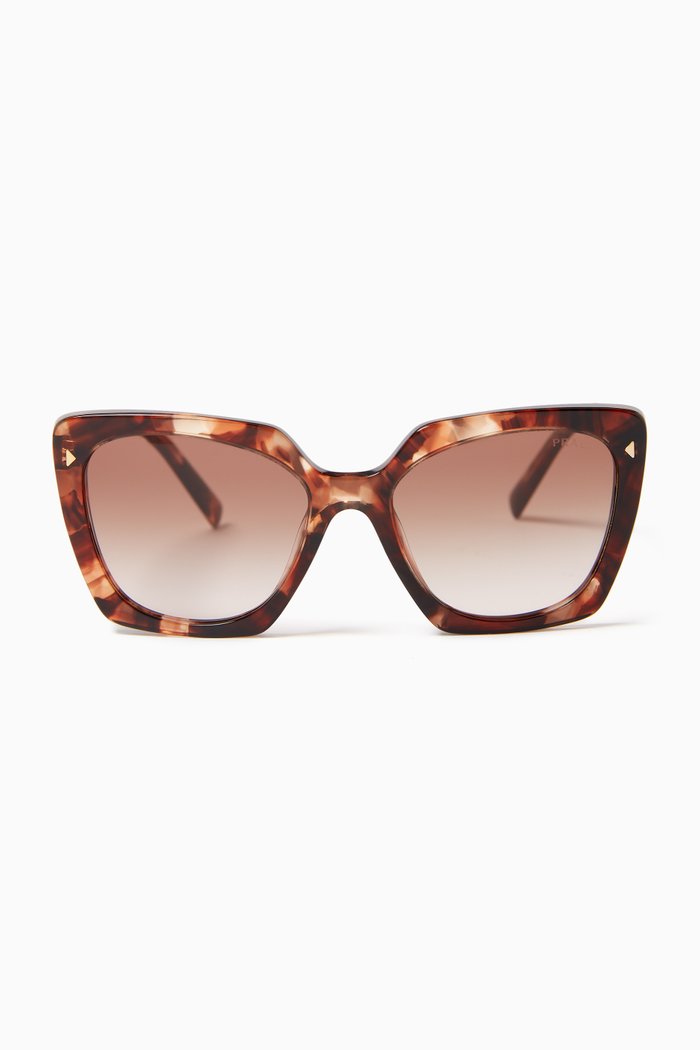 

Cat-Eye Sunglasses in Acetate, Brown
