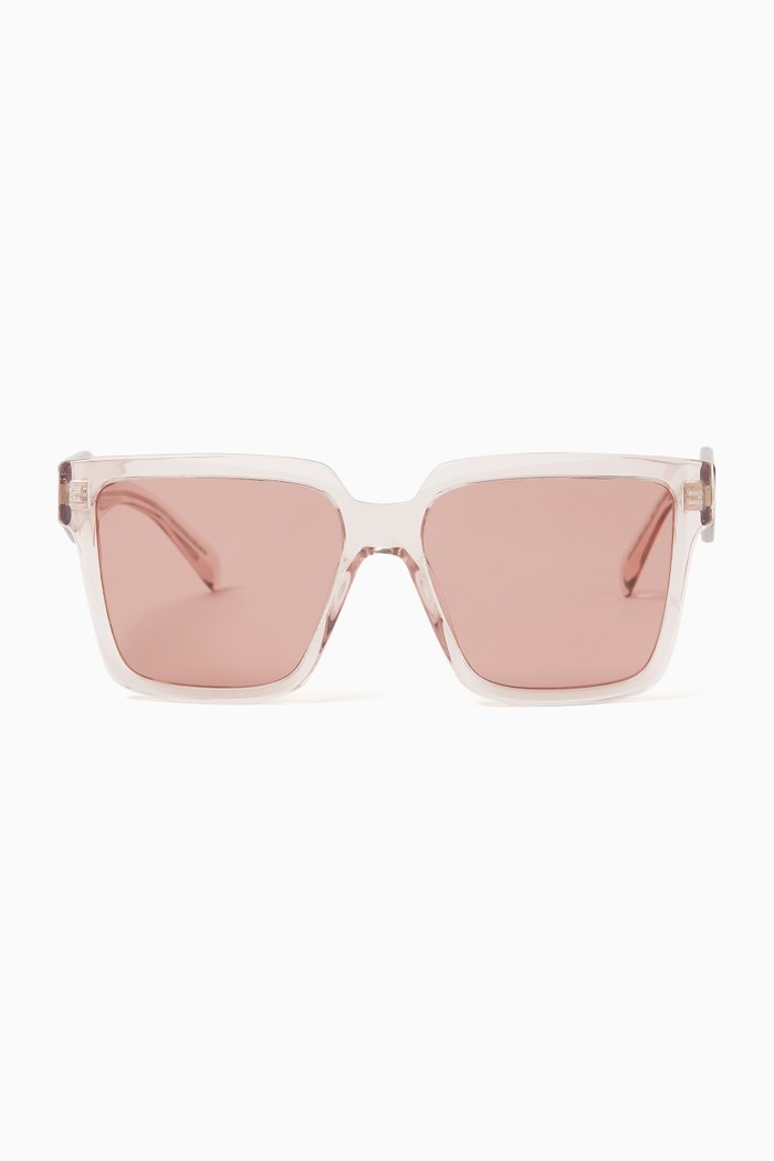 

Square Sunglasses in Acetate, Pink