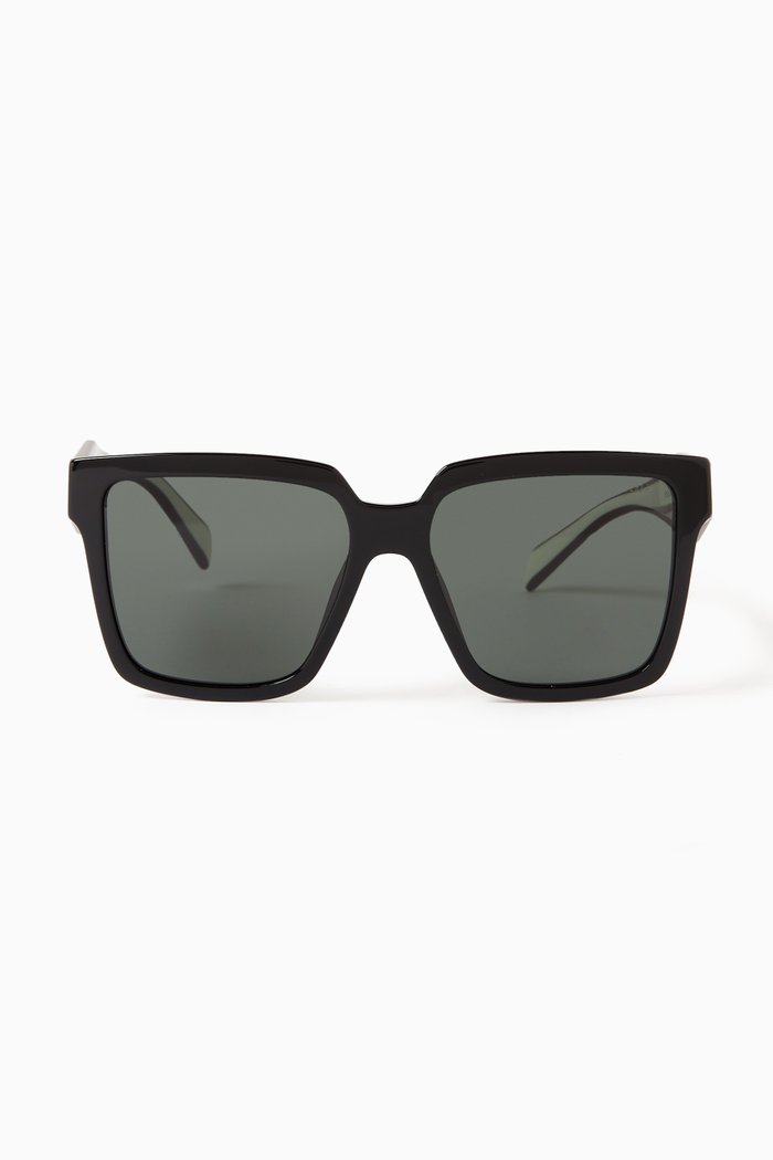 

Square Sunglasses in Acetate, Black
