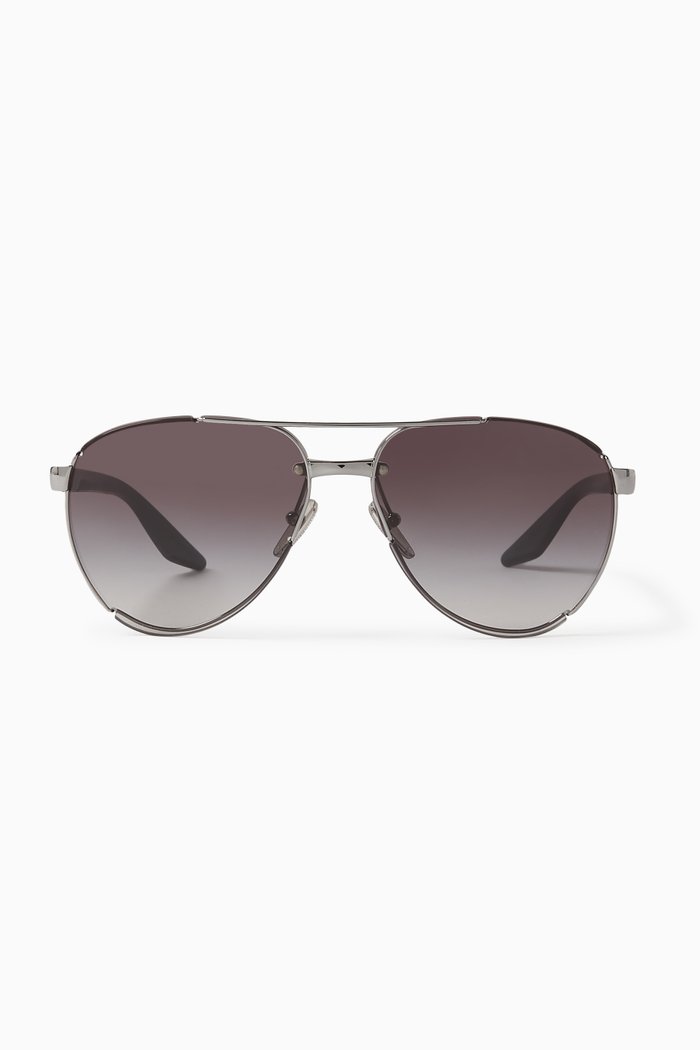 

Pilot Sunglasses in Metal, Black