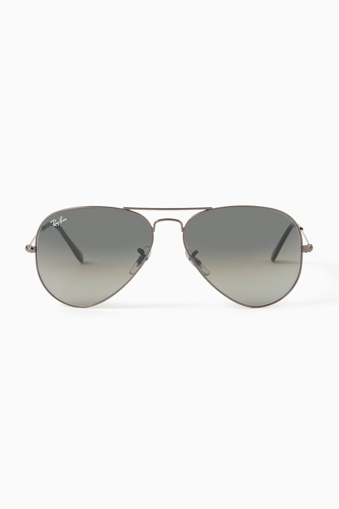 

Aviator Gradient Sunglasses, Black