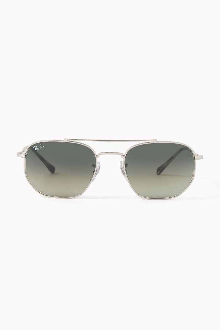 

RB3707 Sunglasses in Metal, Silver