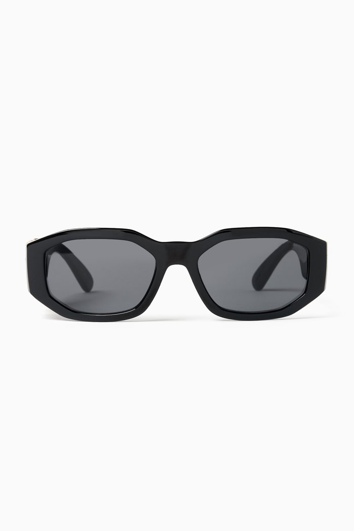 

Irregular Meduse Biggie Sunglasses in Acetate, Black