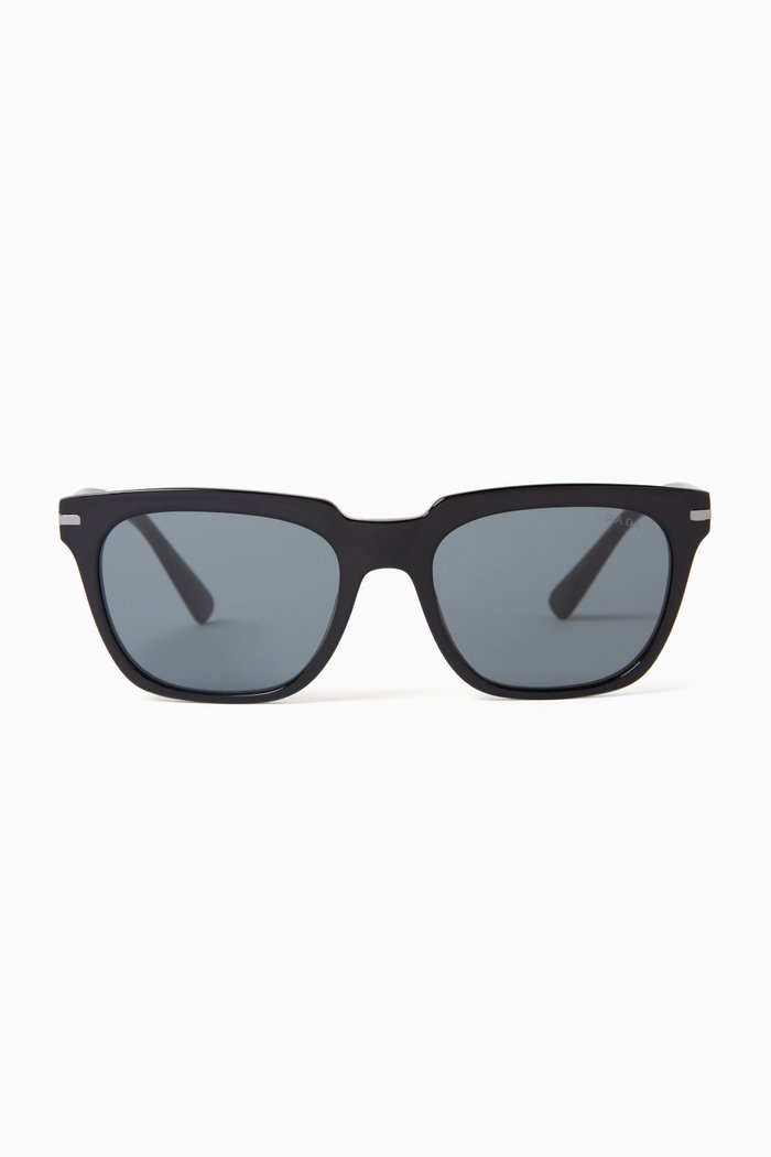 

Square Sunglasses in Acetate, Black